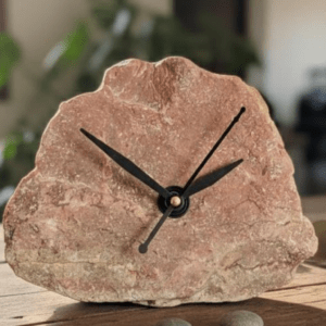 river stone time table clock Style & Placement This clock is a true "functional jewel," perfect for Glam-Minimalist, Parisian Chic, or Modern Organic interiors. It makes a breathtaking statement on a white marble vanity, a gold-accented nightstand, or a light-filled floating shelf.