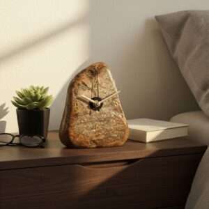 river stone time table clock
