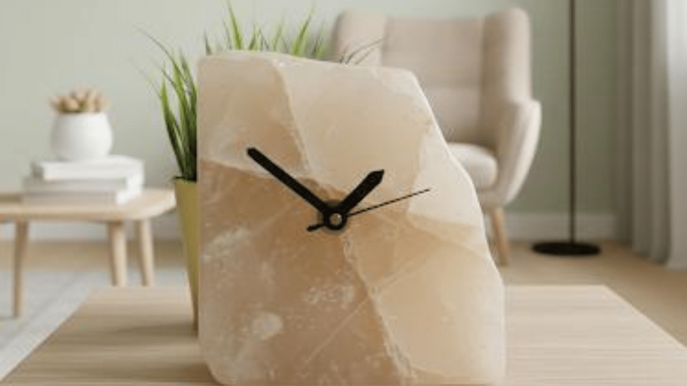 River stone time table clock
