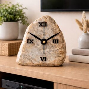 Ideal For This clock is a standout choice for Wabi-Sabi, Japandi, or Rustic Modern interiors. It pairs beautifully with linen textiles, raw wood surfaces, and neutral-toned ceramics.